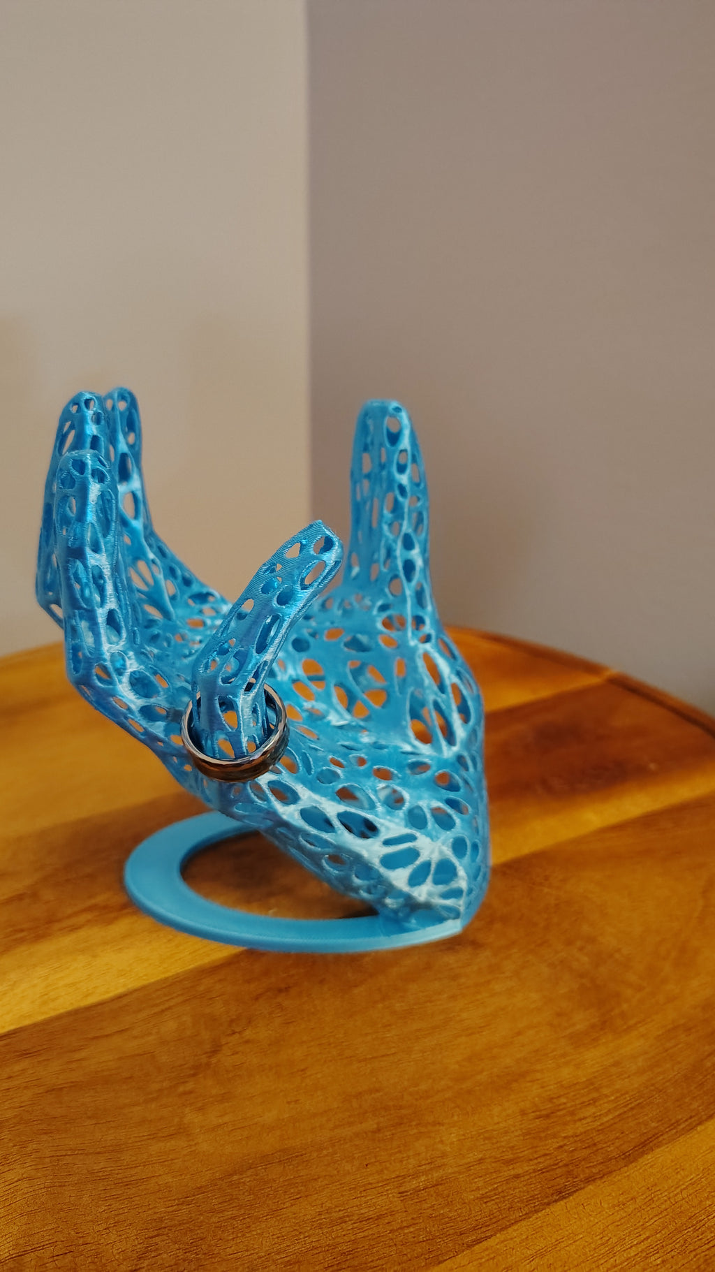 Posed Hand Holder - Organic Voronoi