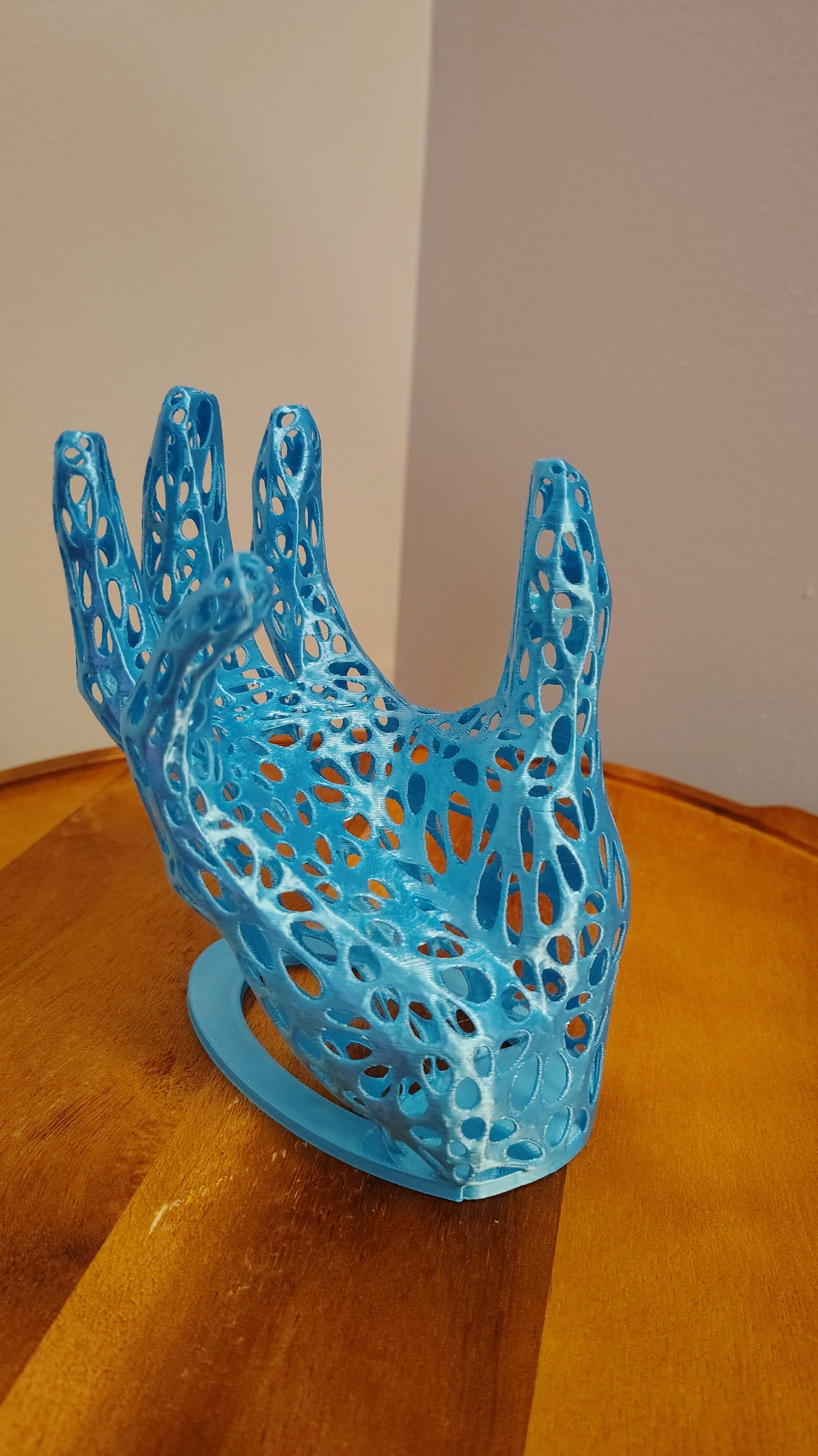 Posed Hand Holder - Organic Voronoi