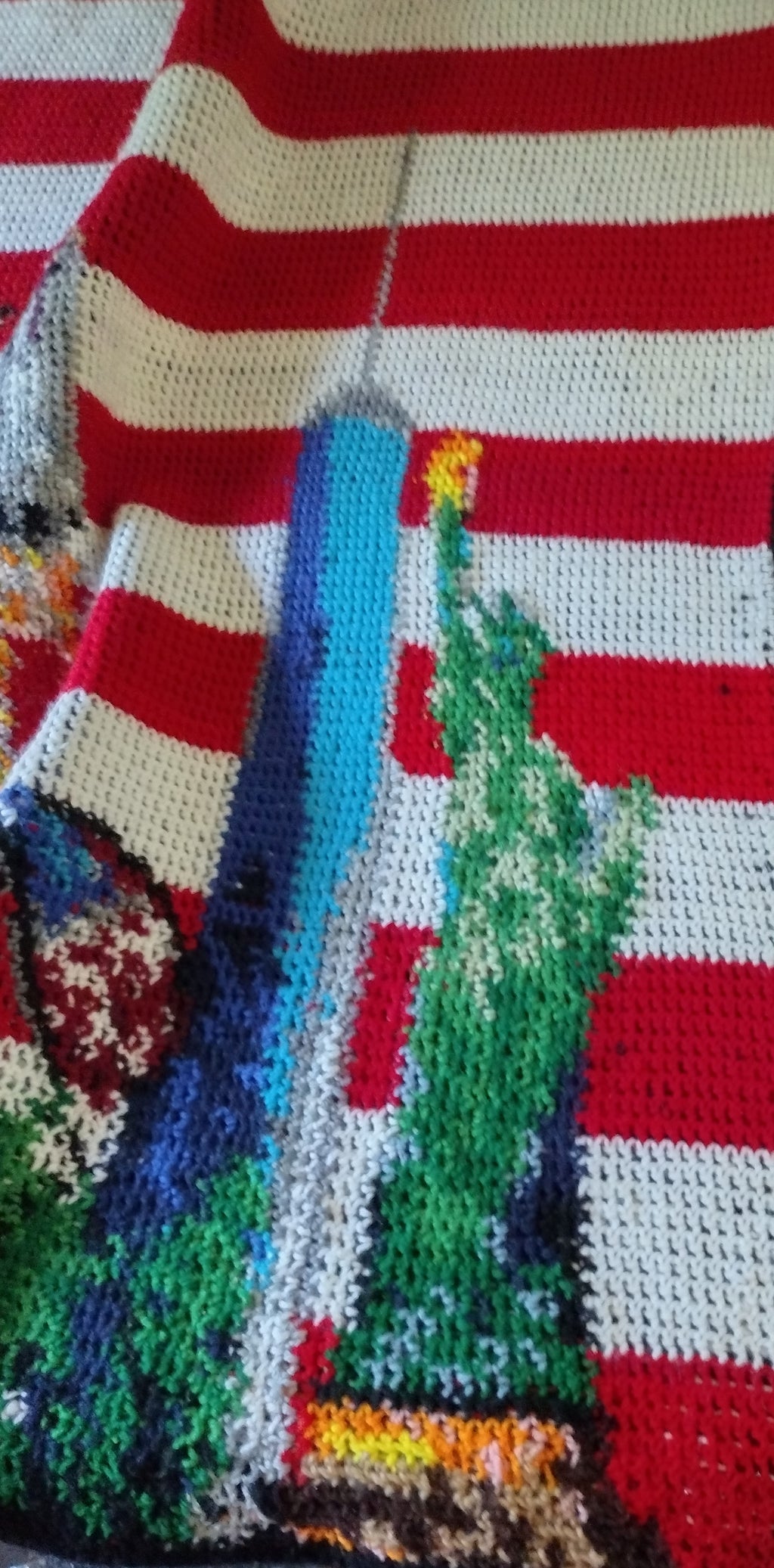 Double Stitch Crochet Reddit r/place 2022 USA Flag